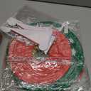 OBBOLO Christmas Hanging Decorations, 12 PCS Paper Lanterns, Honeycomb Christmas Trees, Hanging Paper Fans, Red Green Gold White Holiday Party Supplies for Home Xmas Holiday Party