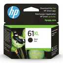 HP 61XL Black High-yield Ink | Works with DeskJet 1000, 1010, 1050, 1510, 2050, 2510, 2540, 3000, 3050, 3510; ENVY 4500, 5530; OfficeJet 2620, 4630 Series | Eligible for Instant Ink | CH563WN