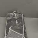 2 Packs 5-Tier Over the Door Organizer with 10 Side Mesh Pockets, 48 lbs Load Capacity, 3 Hooks Design, Hanging Storage Organizer with Clear Windows for Bathroom, Bedroom, Nursery, Kitchen-Grey