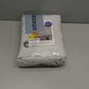 MIULEE 100% Blackout Linen Textured Curtains for Bedroom Solid Thermal Insulated Cream White Grommet Room Darkening Curtains & Drapes Luxury Decor for Living Room Nursery 52 x 84 Inch (2 Panels)