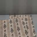 Amor Virisso Floral Throw Pillow Covers 18x18 Set of 2 Block Print Pillow Covers Neutral Floral Striped Farmhouse Decorative Pillow Covers for Sofa Couch Bed, Brown