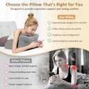 Wedge Pillow for Couples Intimacy, Ergonomic Memory Foam Support Cushion for Spine, Hip & Back Alignment, Positioning Pillow with Removable Cover for Adult Bed, Lounge, Reading & Relaxation