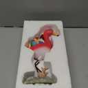 Gnome Garden Statue Funny Gnome Reclining on Flamingo Dwarf Figurines Resin Garden Gnomes Fall Decorations Outdoor for Patio Yard Lawn Porch Housewarming Ornament Gift