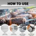 Branding Iron Set, Personalized BBQ Tools with Changeable Letters for Chicken Meat Steak Burgers Barbecue, Names Press