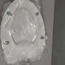 LUXE TS1008E Elongated Comfort Fit Toilet Seat with Slow Close, Quick Release Hinges, and Non-Slip Bumpers (White)