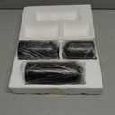 Hewory Glass Black Modern Vase, Set of 3 - Small Round Bud Vases for Flowers, Wedding Party Events Home Decor Floral Arrangements