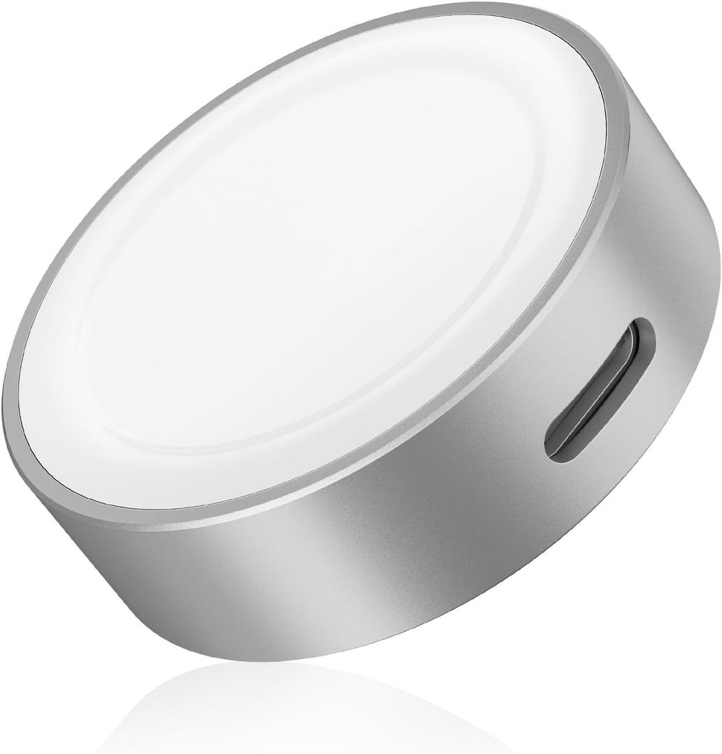 Elebase Apple Watch 11 Charger,5W USB C Magnetic Charging Adapter for iWatch USBC & iPhone Power Port,Portable Type C Wireless Watch Charger Dock for iWatch Series 10 9 8 7 6 Ultra SE 3 2,42/46/44mm (Silver)