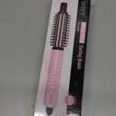 Farery Mini Thermal Brush 3 Temperature Adjustable, 3/4 Inch Travel Curling Iron for Short Hair, Heated Round Brush for Touch ups and Small Curls, Travel Size Curling Wand, Dual Voltage, Pink