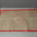Non-slip Silicone Pastry Mat Extra Large with Measurements 28''By 20'' for Silicone Baking Mat, Counter, Dough Rolling, Oven Liner, Fondant/Pie Crust By Folksy Super Kitchen Red