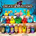 Magic Potions Craft Kit for Kids - Mix 20 Glow Witch Potion Bottles, Fairy Magic Potions Making Kit - Christmas Decorations Birthday Gifts for Girls Boys 6 7 8 9 10+ (Luminous)
