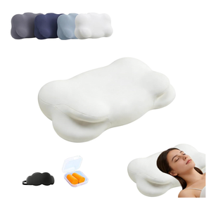 Mellow Sleep Pillow for Neck Support Cloud Pillow Memory Foam Cervical Pillow with Cooling Pillowcase, Adjustable Height for All Sleeping Positions, Standard