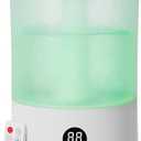 Humidifiers for Bedroom, 1Gal Top Fill Humidifier for Large Room, 250ml/h Cool Mist Output Humidificador, 24dB Quiet Air Humificador with Remote, Easy to Fill & Clean, fit Baby & Plants (White) (Medium)