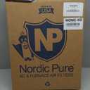 Nordic Pure 16x20x1 (Actual Size: 15 1/2 x 19 1/2 x 3/4) Pleated MERV 13 Air Filters 2 Pack