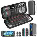 HEYSTOP Switch 2 Case for Nintendo Switch 2, Protective Carrying Case Set with PC Switch 2 Cover and TPU Grip Cover for Switch 2 Joycon, Large Capacity Storage Design for Nintendo Switch 2 Accessories