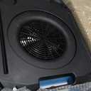 MOUNTO 1/4hp 1200cfm Low Profile Air Mover Carpet Dryer, 2 Speed Floor Fan w/Dual GFCI Outlet, Stackable, Lightweight Air Mover Blower- Ideal for Water Damage Restoration, Construction, Cleaning