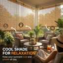 HIAPES Bamboo Blinds for Interior Window, Bamboo Shades for Indoor Windows, Custom Size, Easy Install Roller Shades for Indoor Window and Outdoor Patio