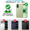 Skyseaco for iPhone 17 Case Cute Heart Phone Case Soft Slim TPU Shockproof Phone Cover for Women Girls - White