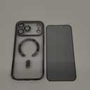 Magnetic for iPhone 17 Pro Max Case with Privacy Screen Protector & Full Camera Cover,[Non-Yellowing] Shockproof Clear Phone Case Compatible with MagSafe Women Girls for iPhone 17 ProMax,Black