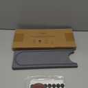 Faucet Mat for Kitchen Sink with Raised Feet, Fast Drying Diatomite Stone Sink Tray, Water Absorbent Faucet & Sink Splash Guard, Prevents Moisture Buildup, Durable Protector for Bathroom Counter (23.7" x 4", Dark Gray Style 2)