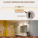 Bathroom Vanity Light, Bathroom Light Fixtures Over Mirror, LED 5500K Vanity Lights with 360Rotating Lamp Head, 24 Inch-5CCT