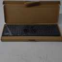 Amazon Basics Wireless Keyboard and Mouse Combo, Full-Sized, QWERTY Layout, 2.4 GHz USB Plug & Play Receiver, Sleek Design, Black