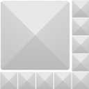 4x4 Vinyl Fence Post Caps, White PVC Decorative Pyramid for Actual 4"x4" Vinyl Posts  Not for Wood Post (10-Pack)