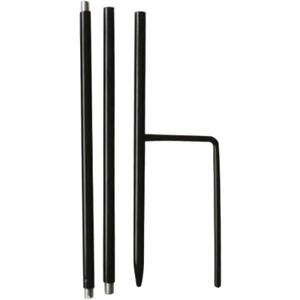 Garden Poles, 23.6 Inch Iron Support Rod for Wind Spinners & Garden Decor, Easy Assembly Interlocking Windsock Pole for Yard, Patio, Balcony.