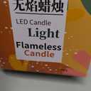 6 Pieces Rose Candles for Home Decoration, Crystal Candle Lights