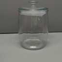 Folinstall Wide Mouth Apothecary Jar with Lid, 0.5 Gallon Glass Jar for Kitchen Storage and Laundry Room Organization, 72 oz Clear Glass Container for Cookie, Candy, Sugar, Flour, Nuts