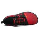 SAGUARO Barefoot Shoes for Men – Wide Toe Box Zero Drop Minimalist Shoes Trail Runner Sneakers Red Size 8.5