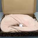 My Brest Friend Nursing Pillow - Deluxe - Enhanced Comfort w/ Slipcover - Ergonomic Breastfeeding Pillow For Ultimate Support For Mom & Baby - Adjustable Pillow W/ Handy Side Pocket, Soft Rose