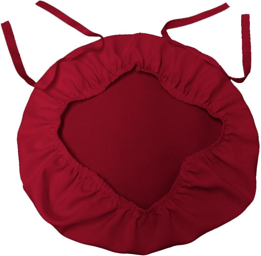 Polyester Poplin Chiavari Chair Cushion Cover 2 Pack