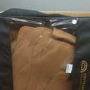 Huidasource Brown Back Seat Covers, Nappa Leather Rear Seat Covers Velcro Adjustable, Compatible with Armrests, Seat belts, Child Safety Seats, Universal Fit for Most Cars SUVs Trucks (Back Row/Brown)