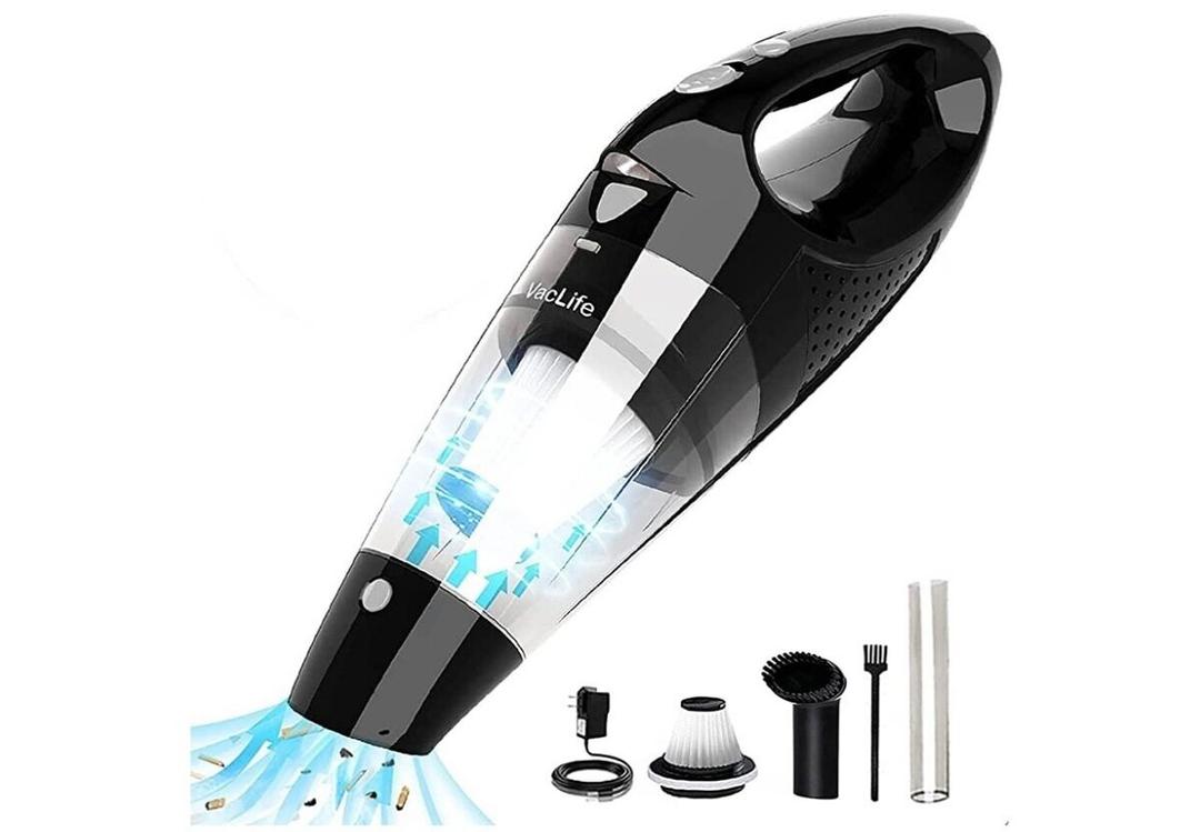 Handheld Vacuum Cordless, Portable Rechargeable Car Vacuum Cleaner High Power with Fast Charge Tech, Huge Motor & Large-Capacity Battery, Powerful Wireless Hand Held Vacuum for Pets, Car, Home