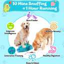 Interactive Monster Dog Chew Toys to Keep Them Busy  Enrichment Squeaky Treat Dispensing Chew Dog Toys for Boredom and Stimulating, Tough Plush Dogs Toy for Large Medium Dogs (A-Green)