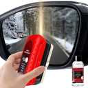 Fululuer New Automotive Oil Film Cleaning Brush, Windshield Cleaner for Car Windows & Glass, Includes 1 Refill Bottle