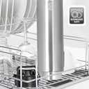 Sports Water Bottle Stainless Steel 27 Oz Leak Proof Gym & Sports Bottles for Men & Women Double Walled & Vacuum Insulated With Dishwasher Safe (SILVER)