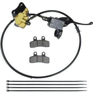 HOLATO Front Hydraulic Disc Brake Master Cylinder Caliper Assembly with Pads for 50cc 70cc 90cc 110cc 125cc SSR125 SSR110 TAOTAO DB10 DB14 Apollo Dirt Pit Bike ATV Parts Heavy duty