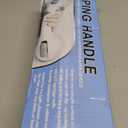 Shower Handle 1 Pack Grab Bars for Bathtubs & Showers, 12 inch Grab Bars for Bathroom with Strong Hold Suction Cup, Balance Bar Safety Hand Rail for Injury, Senior, Elderly Grey (Gray)