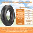 RRQ (1-Set) 4.80/4.00-8" Tire and Inner Tube Set, Fit 4.00-8 Pneumatic Tire