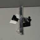 Black Curtain Rod for Windows 30 to 45 Inches,5/8 Inch Diameter Small Curtain Rods Set with Adhesive Brackets,Renter Friendly Adjustable Curtain Rods for Bedroom,Living room