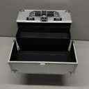 Frenessa Makeup Train Case Cosmetic Organizer Case Professional Makeup Storage Box 4 Trays with Divider Lockable Travel Case Portable Travel Makeup Box for Makeup Artist, Carfter, Cosmetics Black