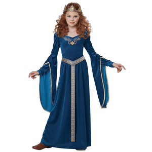 Medieval Princess Girls Costume, S