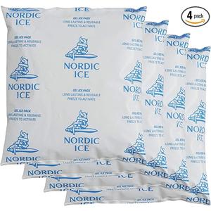Ice Packs 16oz (Pack of 4) - Cooler Accessories - White
Keeps food and beverages cold for extended periods