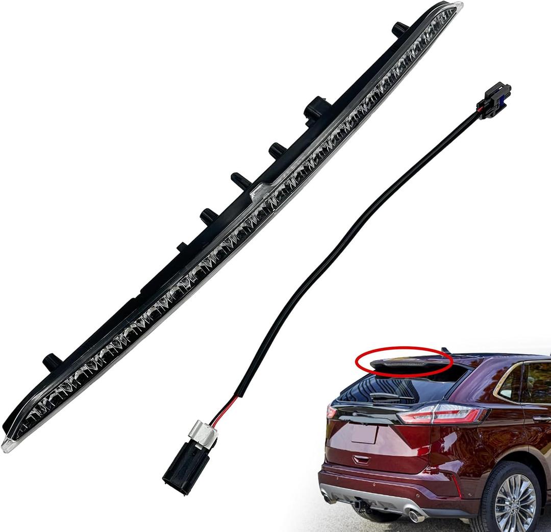 923-133 High Mount Stop Light Compatible With 2015-2024 Ford Edge LED Third Brake Light Assembly Replace FT4Z13A613A 3rd Brake Light