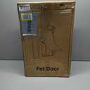 Dog Door for Wall, All Aluminum Large Doggy Door Doggie door, Pet Door Easy to Install, 2 Magnetic Flaps Energy Efficient, Wide Telescoping Tunnel for Interior & Exterior Walls, Pet Up to 110 Lb-Black