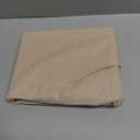 FreshCulture Pure Cotton Fitted Sheets Twin Size, 300 Thread Count Percale Sheets for Twin Size Bed, Soft & Breathable Cotton Sheets, Luxury Fitted Sheets Only (Beige)