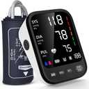Blood Pressure Machine, Automatic Upper Arm Blood Pressure Monitor with 2x199 readout, 4.5 inch Backlit Large Screen Adjustable Large Cuff 9 to 17 inches - arrhythmia and Home Hypertension Detector