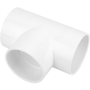 3 Way 4" PVC Tee Pipe Fittings Adapter (Socket x Socket x Socket) Furniture Grade SCH40 4 Inch PVC Elbow Pipe Connector for DIY PVC Shelf Garden Support Structure Storage Frame