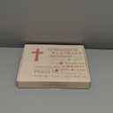 Quilted Vegan Leather Bible Cover, Color-Blocked Bible Cover Case for Women, Large Bible Carrying Case with Handle, Bible Study Supplies & Christian Gift for Women (White & Brown, M/L)